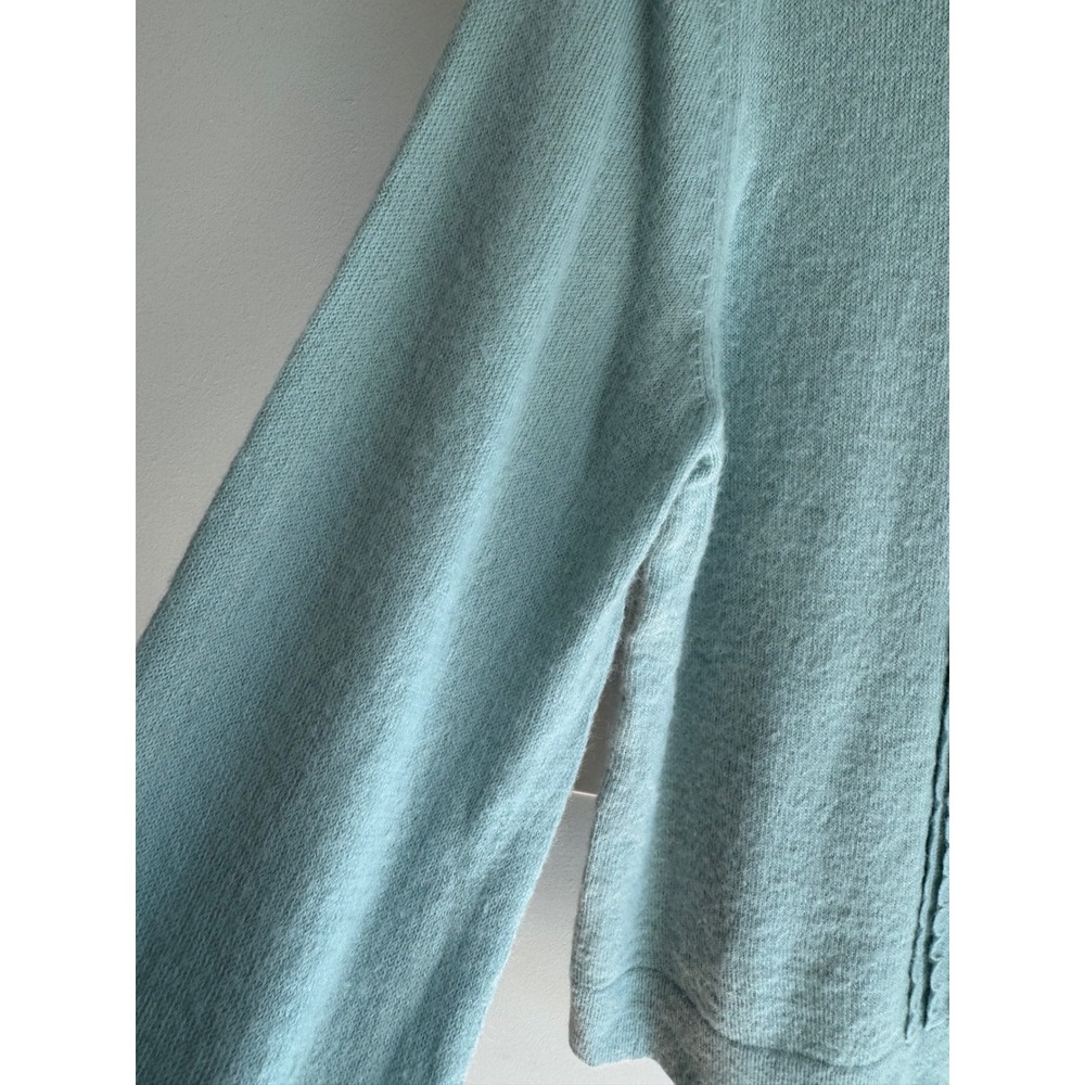 Boden Light Blue Scallop Trim Cardigan Wool Mohair Blend Sweater L - Picture 4 of 12